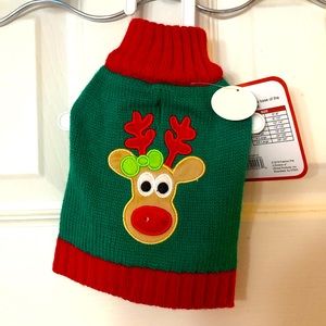Fashion Pet Reindeer Sweater - NWT